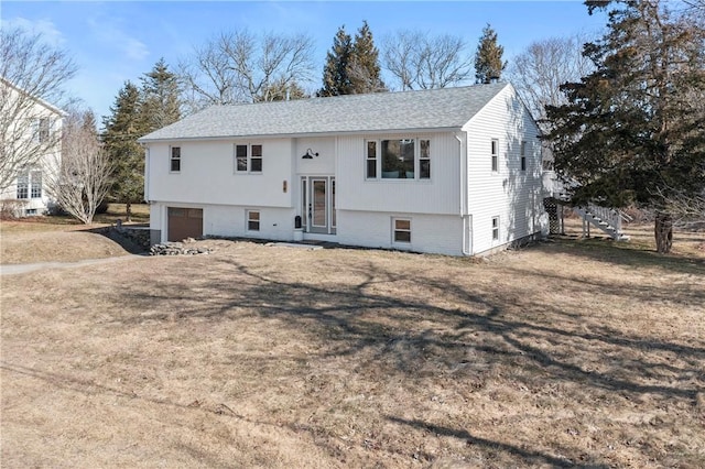 split foyer home with an attached garage