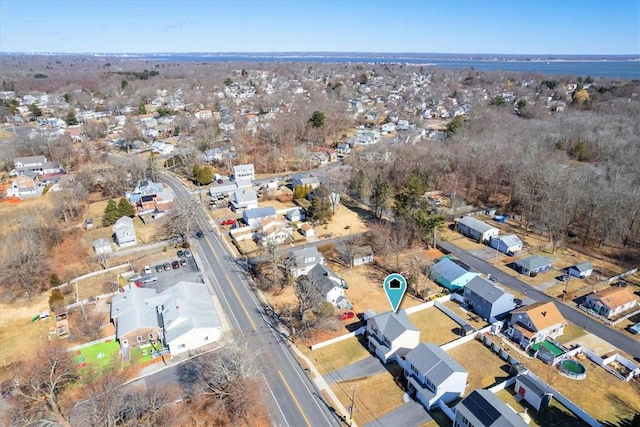 drone / aerial view featuring a residential view