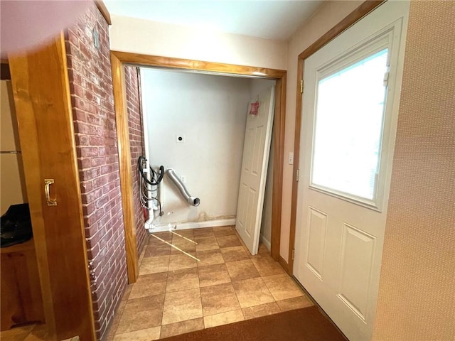 hall with baseboards