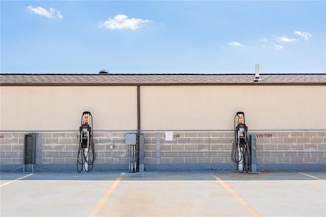 exterior space featuring stucco siding