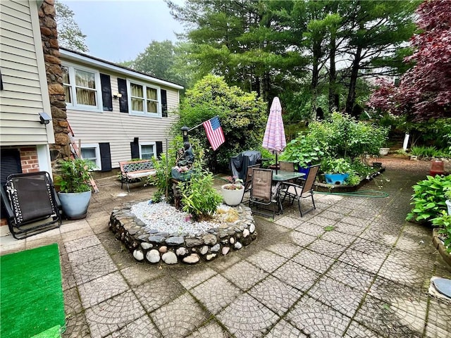 view of patio / terrace featuring outdoor dining space