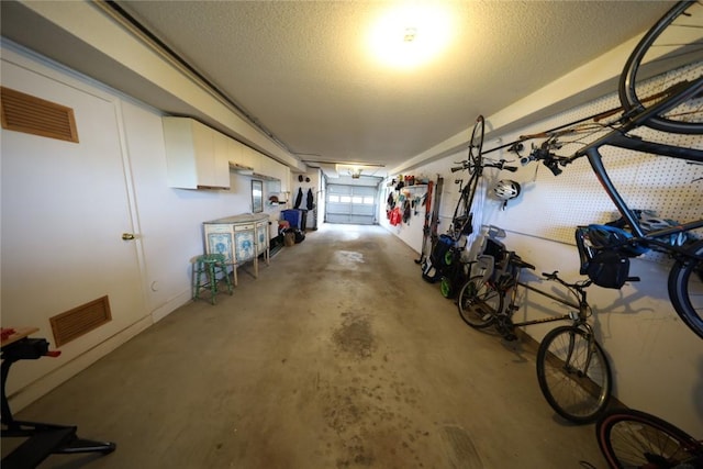 garage with visible vents