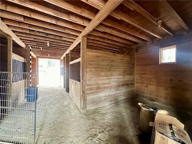 view of horse barn