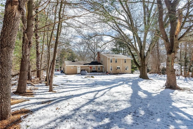 view of snowy yard