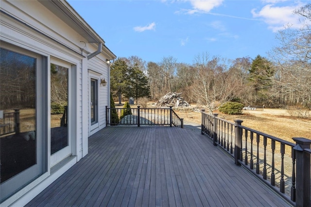 view of wooden terrace