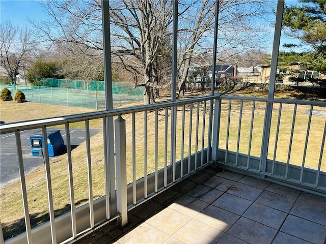 view of balcony