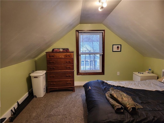 141 Centennial St, Burrillville, RI 02859 - bedroom with carpet floors, lofted ceiling, and baseboards