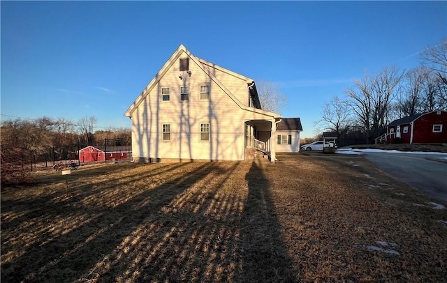 view of back of property