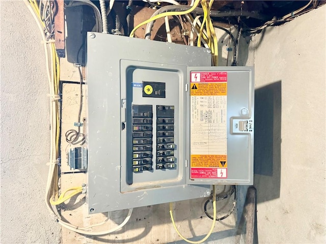 utility room featuring electric panel