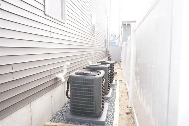 exterior details with central AC unit