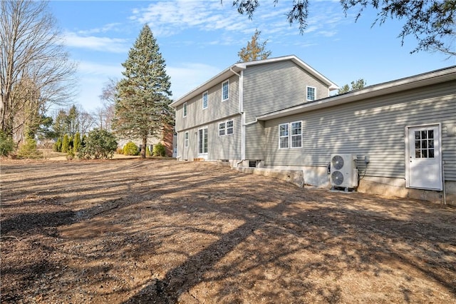 back of property with ac unit