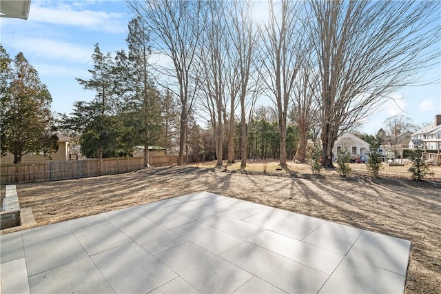 view of patio with fence