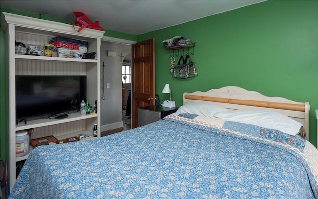 bedroom with baseboards