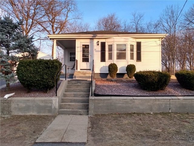 view of bungalow