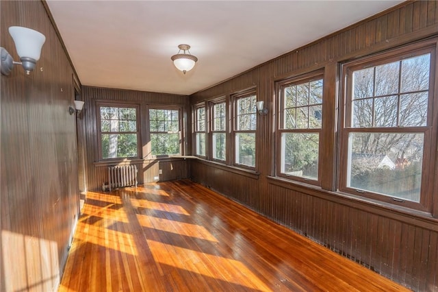 sunroom featuring radiator