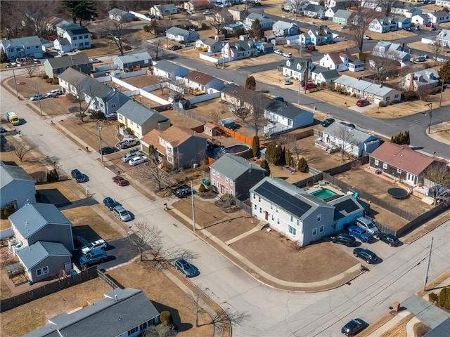 birds eye view of property featuring a residential view