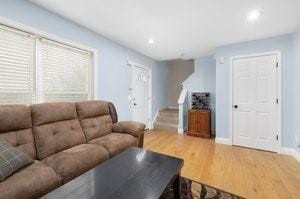 500 Kingstown Rd Unit 3B, Richmond, RI 02892 - living area featuring wood finished floors, recessed lighting, and baseboards