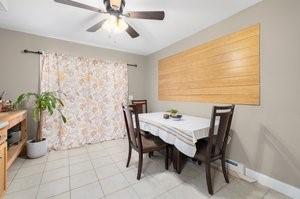 500 Kingstown Rd Unit 3B, Richmond, RI 02892 - tiled dining room featuring a ceiling fan