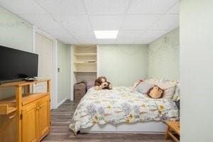 500 Kingstown Rd Unit 3B, Richmond, RI 02892 - bedroom featuring dark wood-style floors and a paneled ceiling