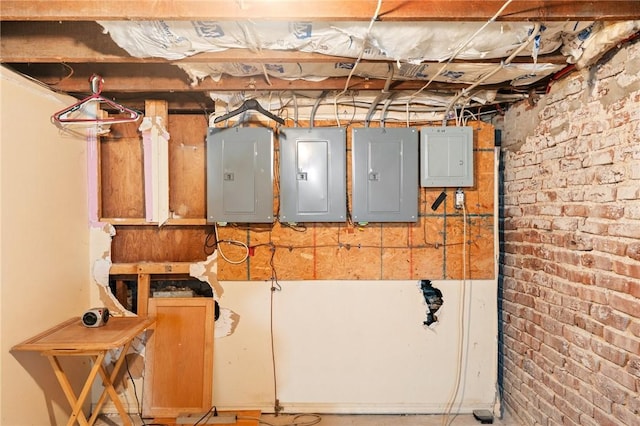 utility room with electric panel