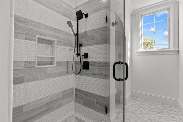 50 Kenyon Ave, East Greenwich, RI 02818 - full bath with a stall shower and baseboards