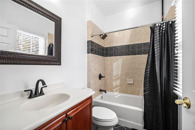 30 Lenihan Ln, East Greenwich, RI 02818 - bathroom featuring toilet, shower / bath combo, and vanity