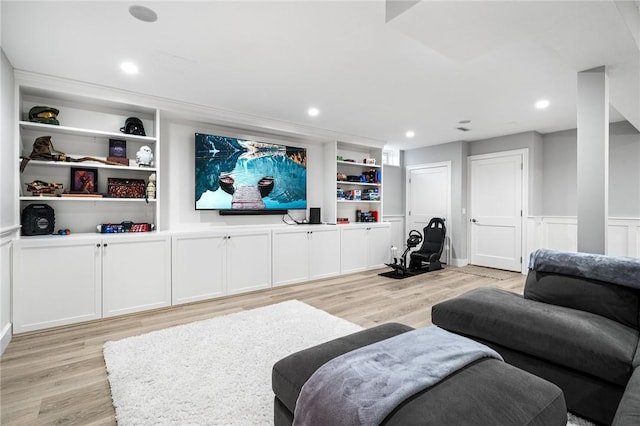 30 Lenihan Ln, East Greenwich, RI 02818 - living room with light wood-style flooring and recessed lighting