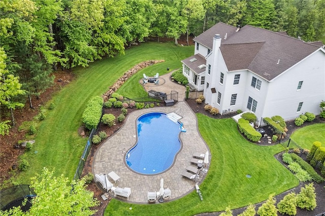 30 Lenihan Ln, East Greenwich, RI 02818 - aerial view of property and surrounding area featuring a pool
