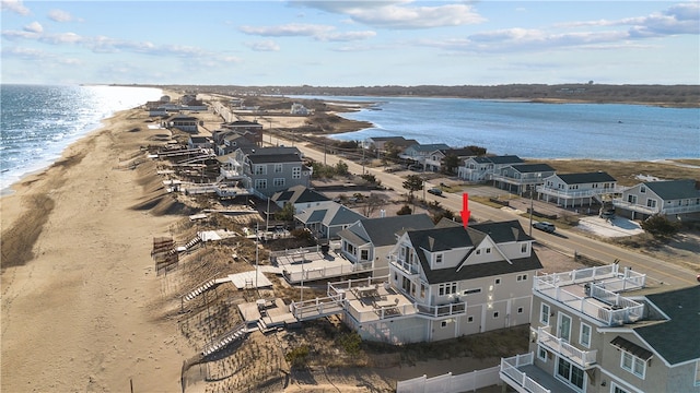399 Atlantic Ave, Westerly, RI 02891 - aerial view of residential area featuring waterfront with a beach