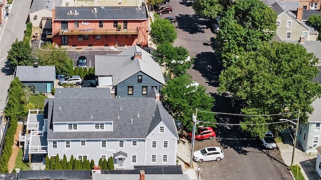 bird's eye view with a residential view
