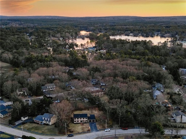10 Eastgate Dr, Coventry, RI 02816 - aerial view with a water view and a wooded view