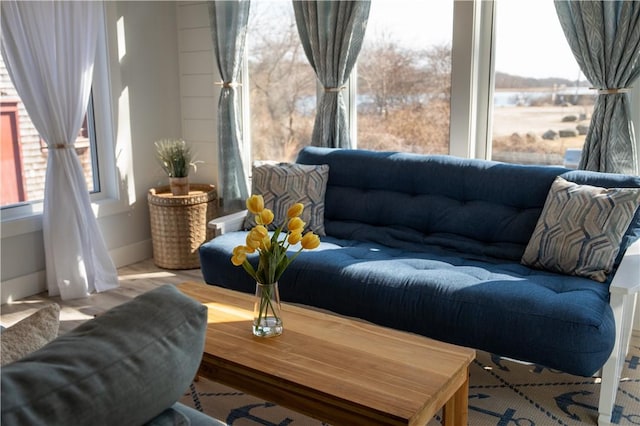 39 Edwards Ave, South Kingstown, RI 02879 - living area with baseboards and wood finished floors