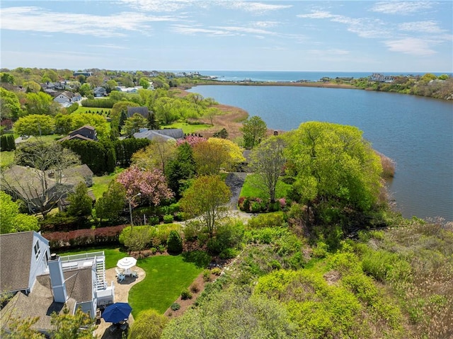 8 Key Ct, Newport, RI 02840 - aerial view of a nearby body of water