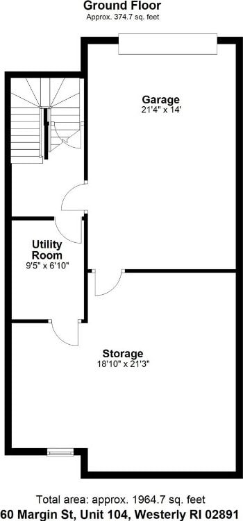 60 Margin St Unit 104, Westerly, RI 02891 - view of home floor plan
