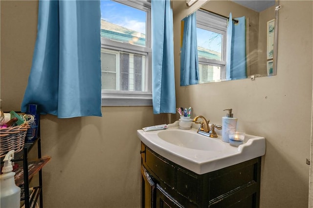 bathroom featuring vanity