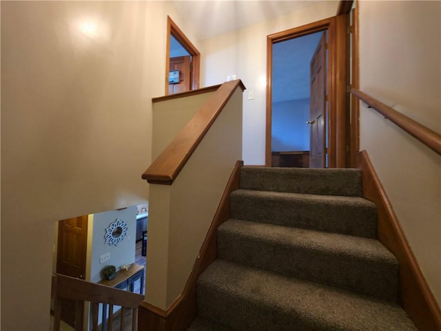 view of staircase