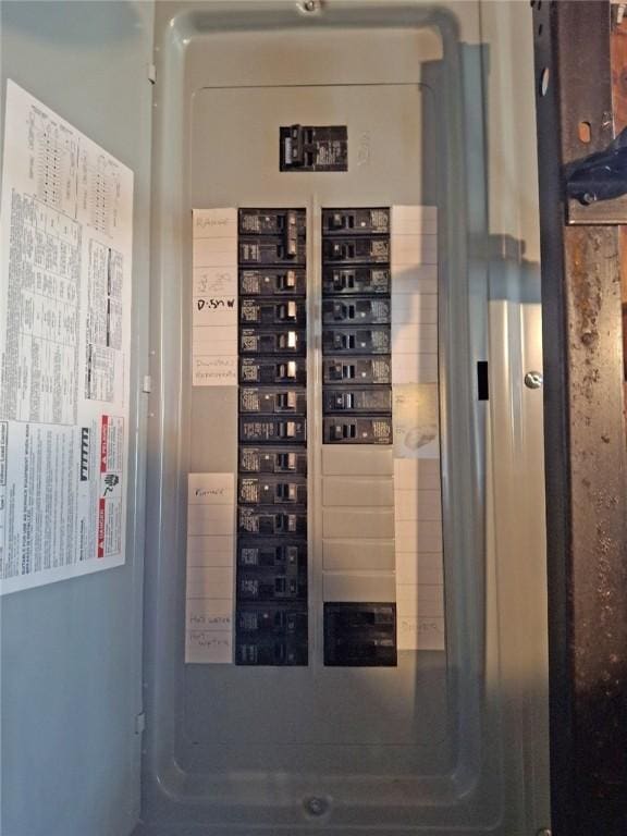 utility room featuring electric panel