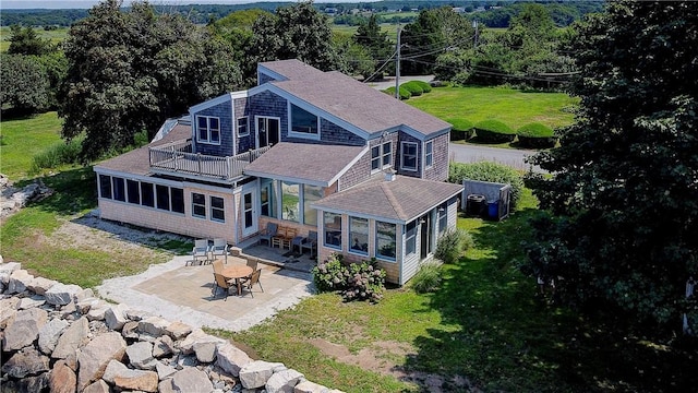 birds eye view of property