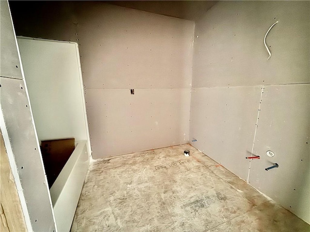 view of clothes washing area