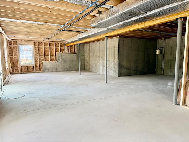view of below grade area