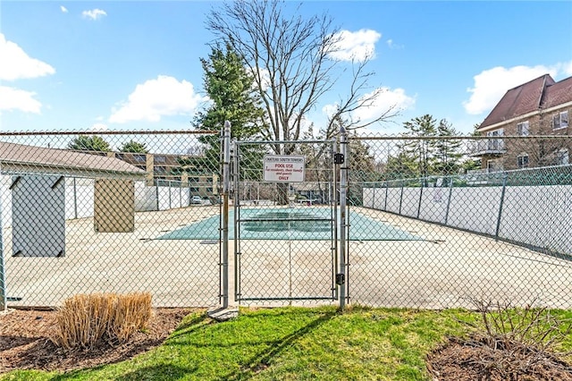 200 Hoffman Ave Unit 405, Cranston, RI 02920 - view of basketball court with a gate and a tennis court