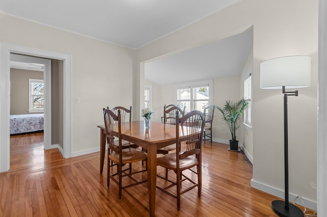 23 Smith Ave Unit 2, Newport, RI 02840 - dining space featuring baseboards and light wood finished floors