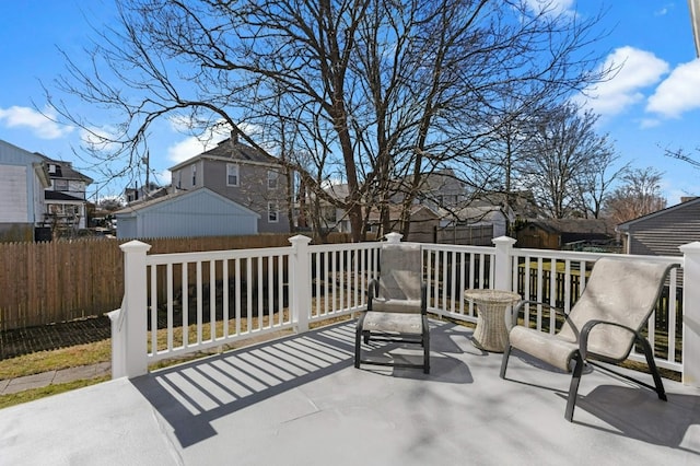 23 Smith Ave Unit 2, Newport, RI 02840 - deck featuring fence and a residential view