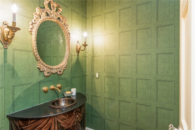 bathroom with a sink