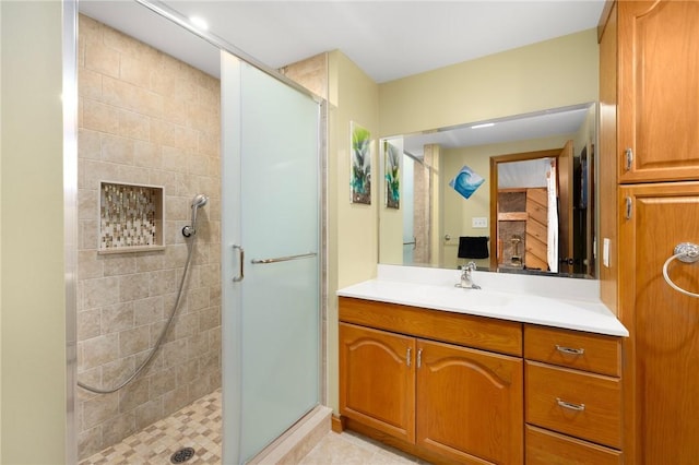 135 Eagleville Rd, Tiverton, RI 02878 - bathroom with a stall shower and vanity