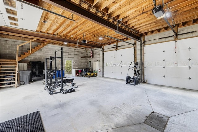135 Eagleville Rd, Tiverton, RI 02878 - garage with a garage door opener