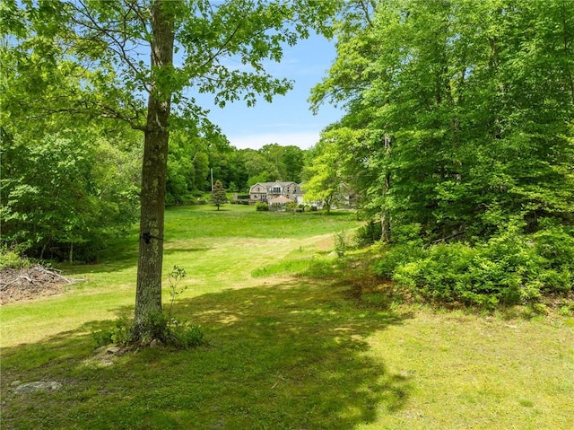 135 Eagleville Rd, Tiverton, RI 02878 - view of grassy yard featuring a view of trees
