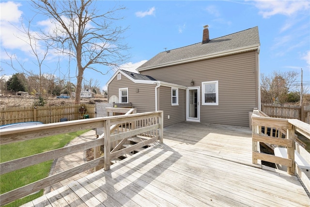 4588 Main Rd, Tiverton, RI 02878 - wooden terrace with fence
