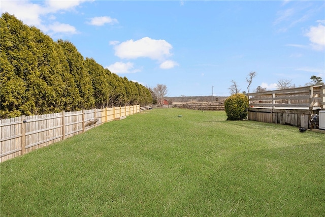 4588 Main Rd, Tiverton, RI 02878 - view of yard with a fenced backyard and a rural view