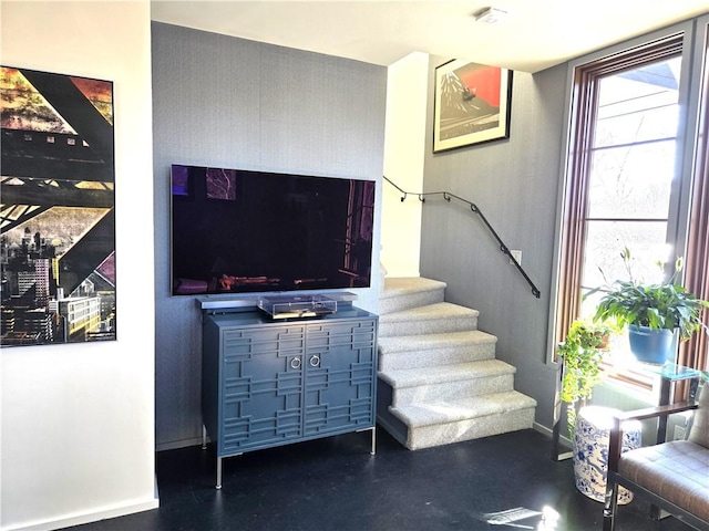 17 Jamaica Way N, Kingstown, RI 02852 - stairs featuring baseboards and concrete floors